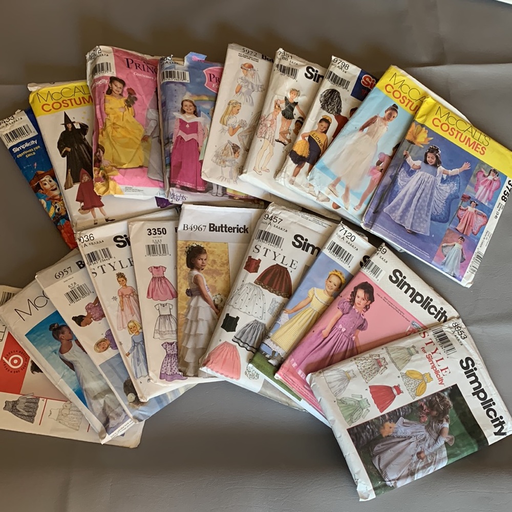 Girl dress and costume sewing patterns